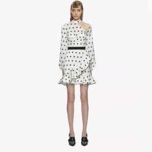 🔥2 day sale🔥 SP Satin Star Printed Frill Dress